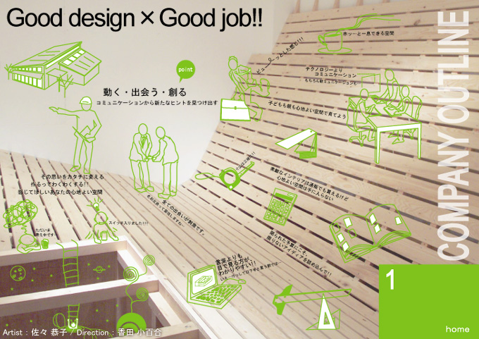 Good design × Good job!!